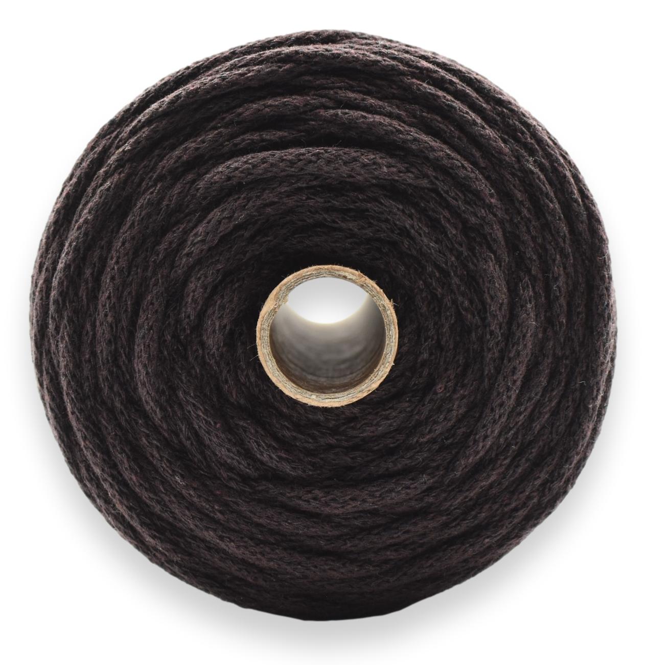 Bomullsnor 3mm - MØRKE BRUN