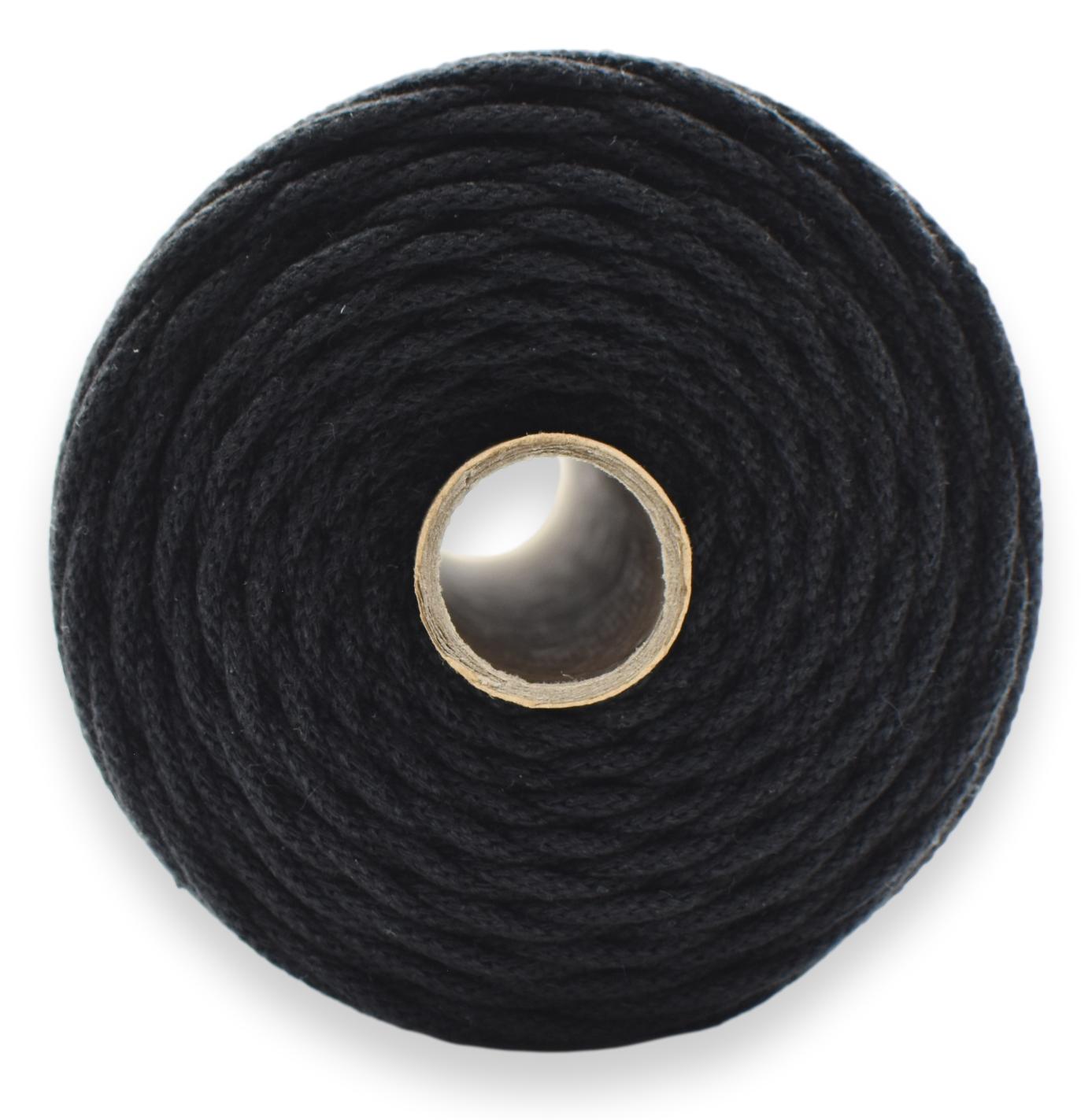 Bomullssnor 3 mm/ 200 m - SVART 029
