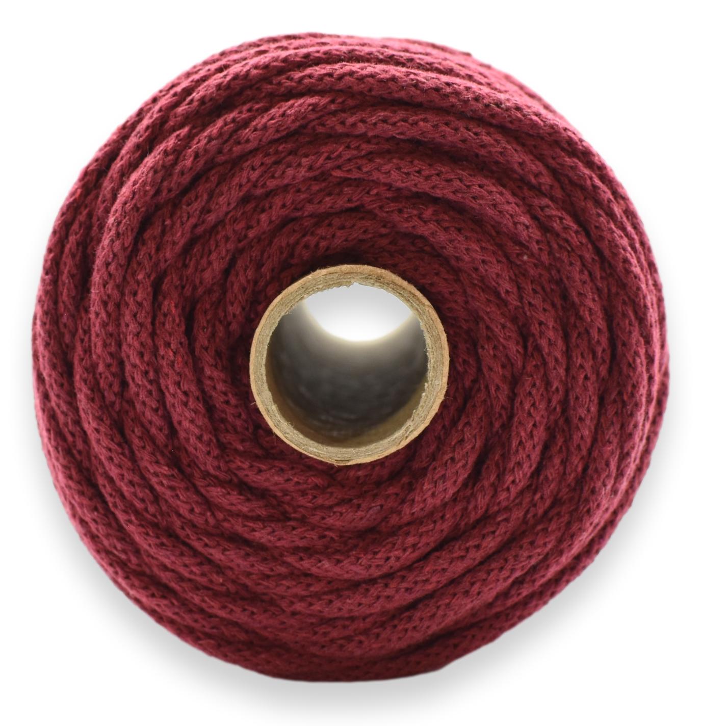 Bomullssnor 5 mm/100m - RØDBET 015