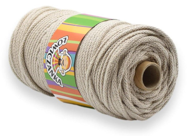 Bomullssnor 5 mm/100m - SAND 036