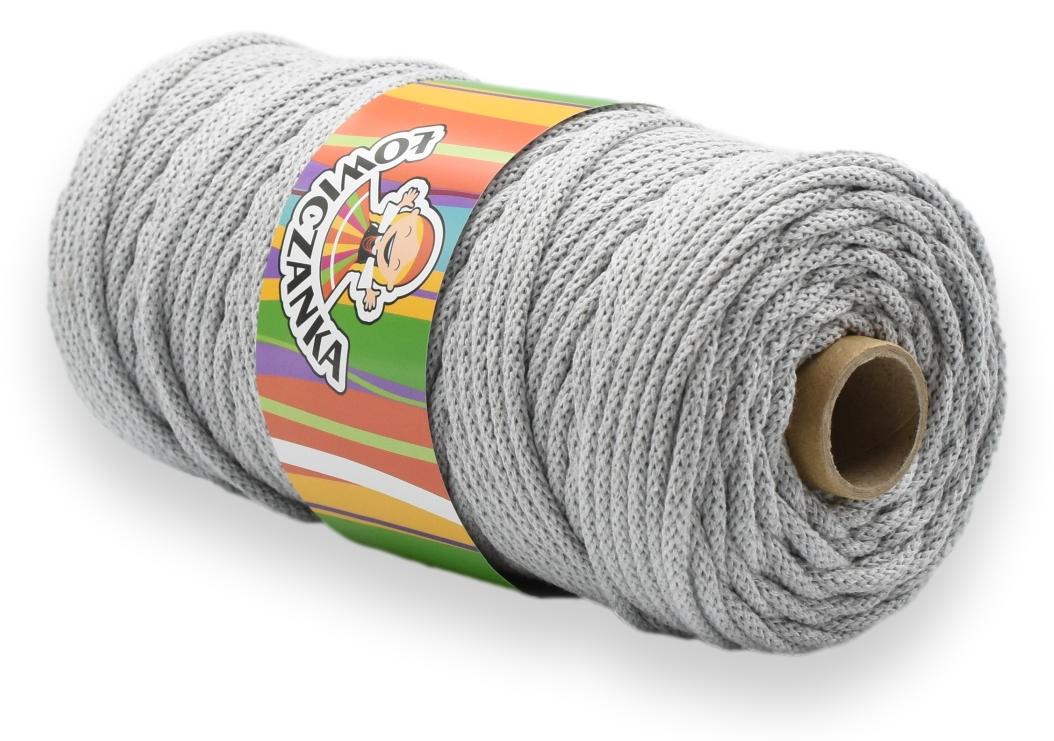 Bomullssnor 5 mm/100m - LYS GRÅ 002