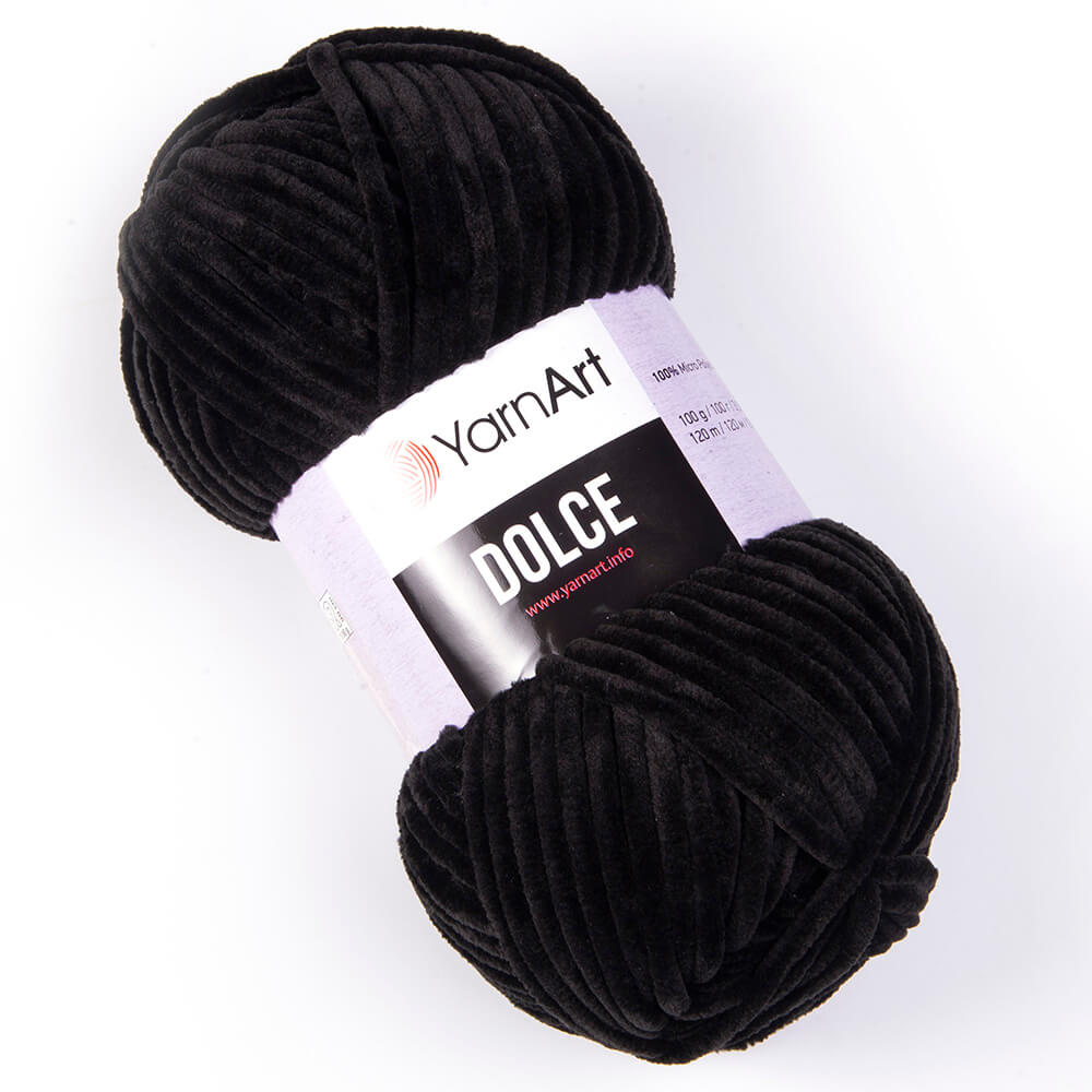 YarnArt Dolce garn- SVART 742