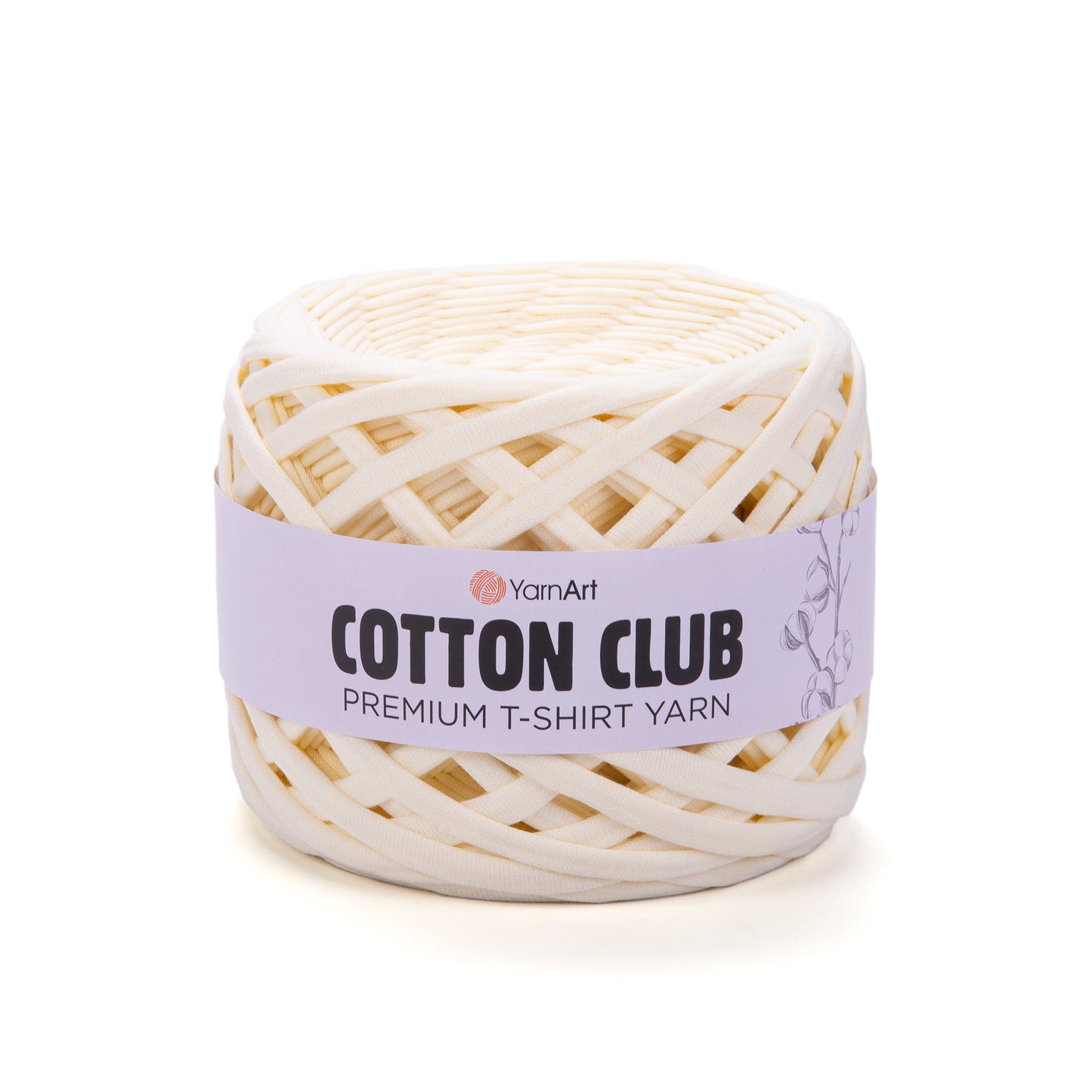 YarnArt Cotton Club- premium stoffgarn 7348 VANILLA
