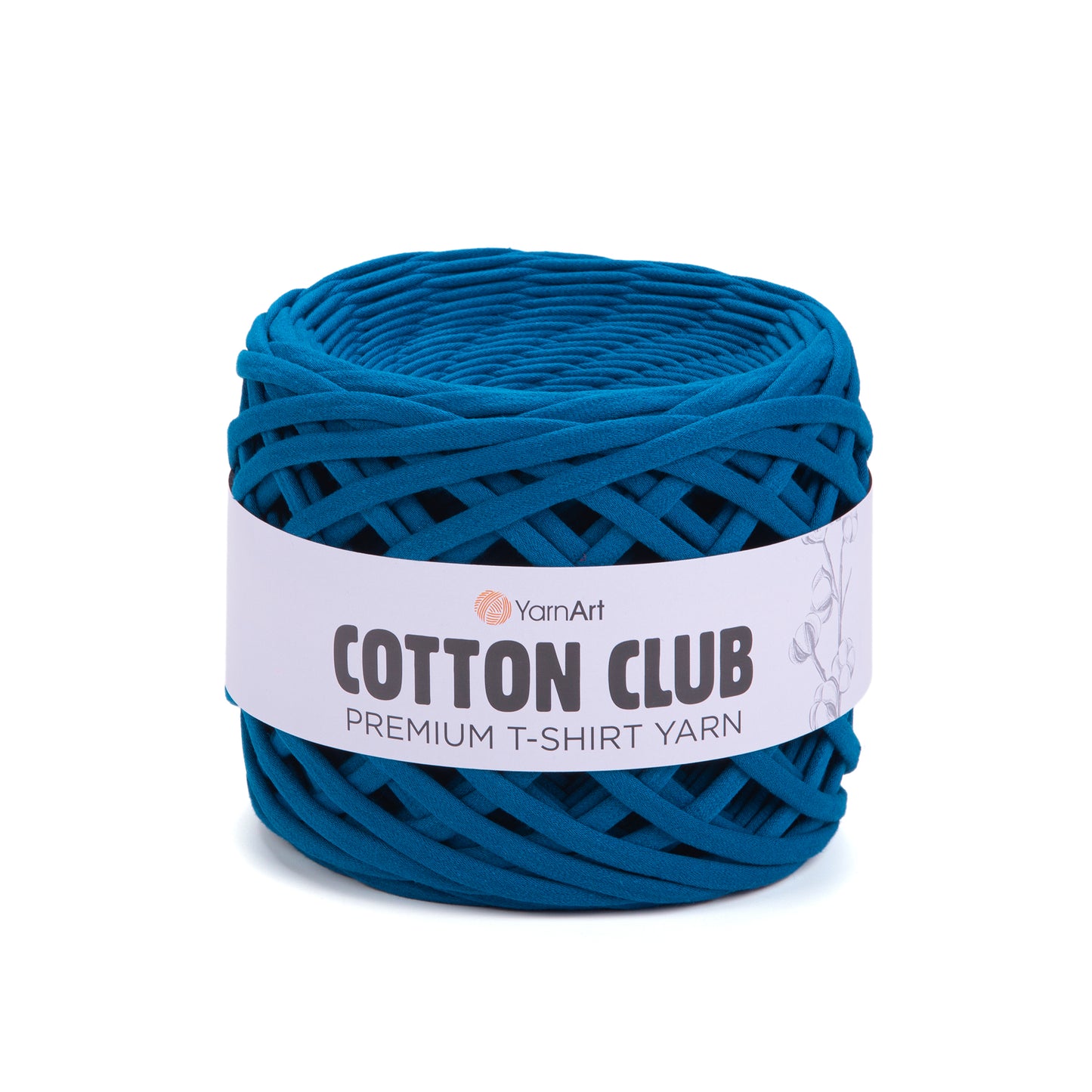 YarnArt Cotton Club- premium stoffgarn 7327 PETROL BLUE