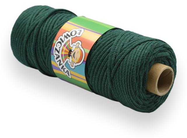 Bomullssnor 2 mm- FLASKEGRØNN