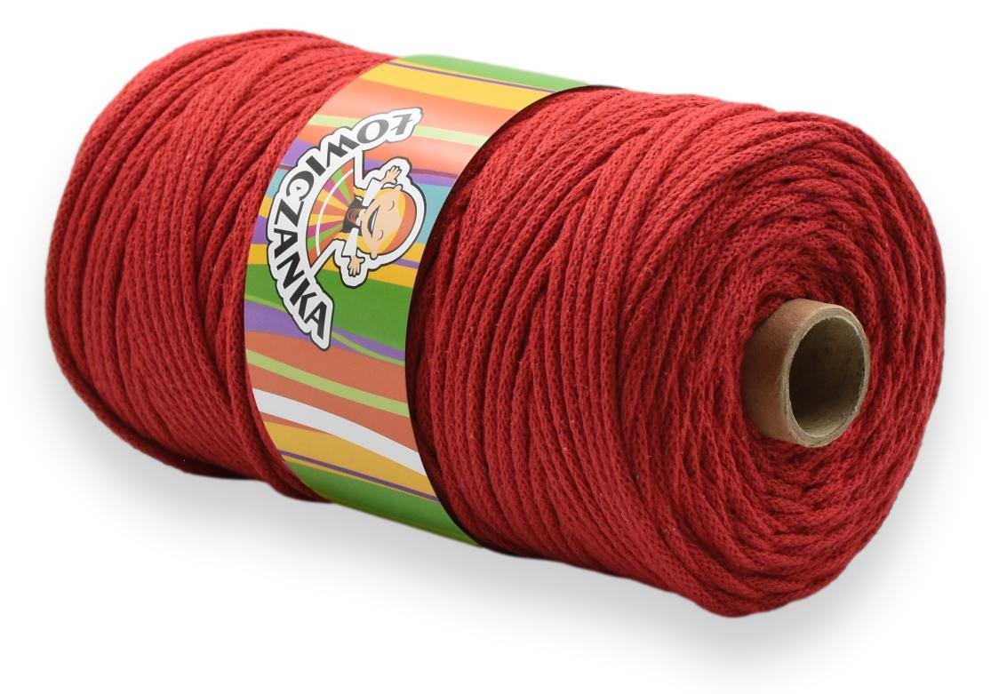 Bomullssnor 5 mm/100m - RØD