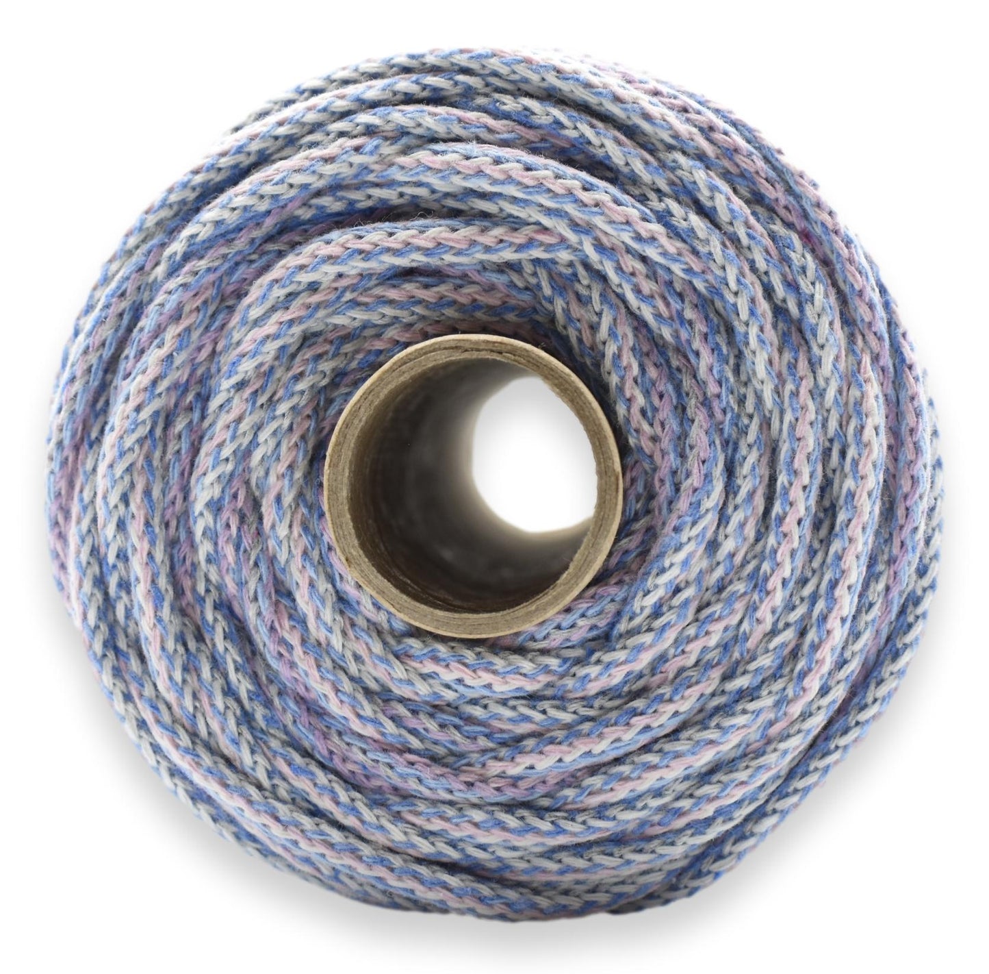 Bomullssnor 5 mm/100m - PASTELL MELERT
