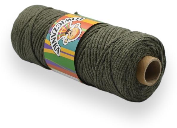 Bomullssnor 2 mm- KHAKI