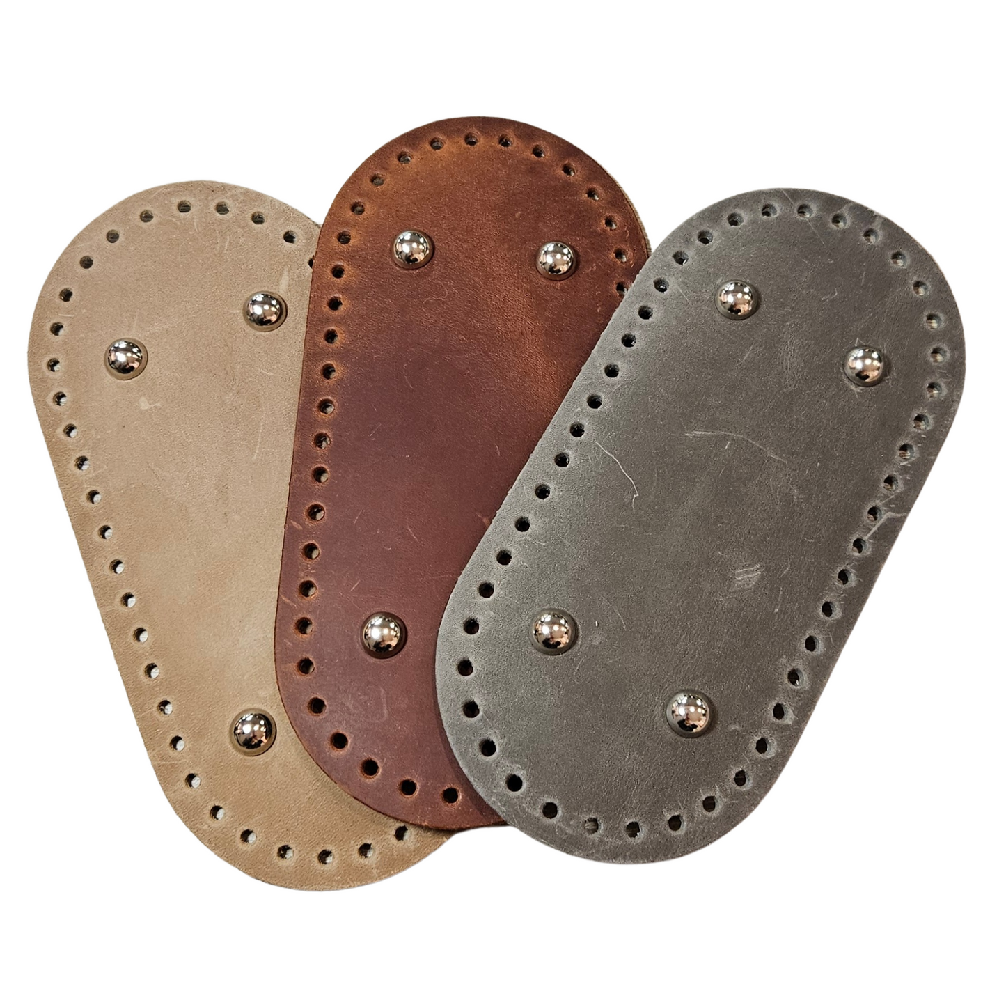 Lærbunn til vesker med metallføtter 20x10