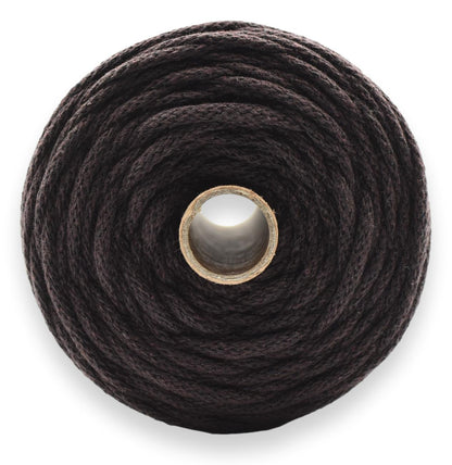 Bomullsnor 3mm - MØRKE BRUN