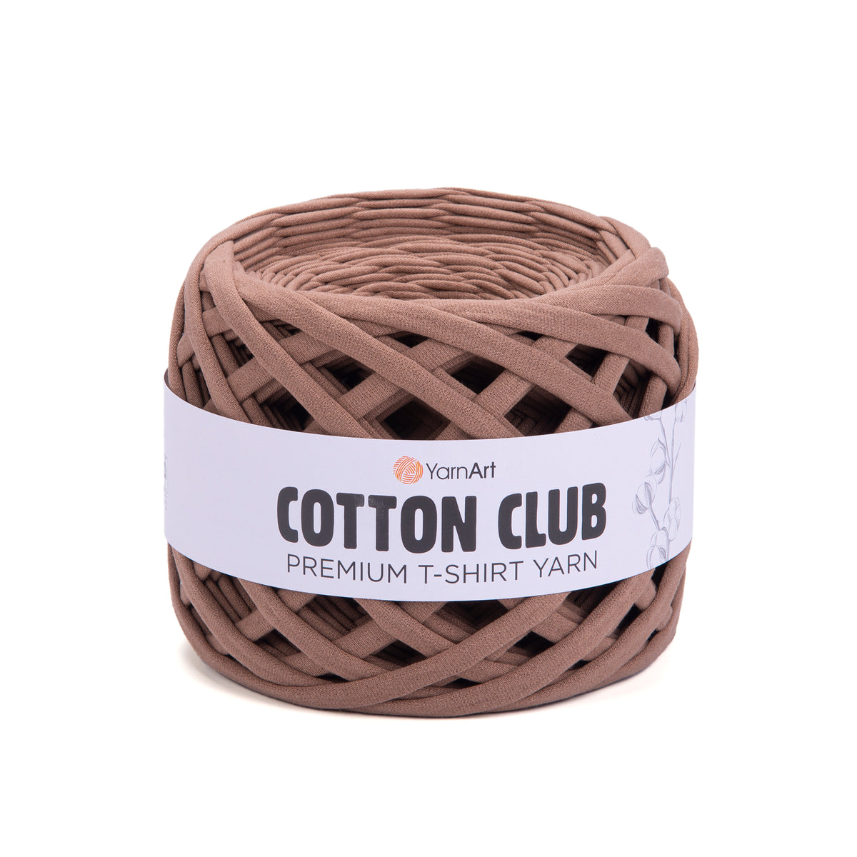 YarnArt Cotton Club- premium stoffgarn 7307 MINK MELKESJOKOLADE