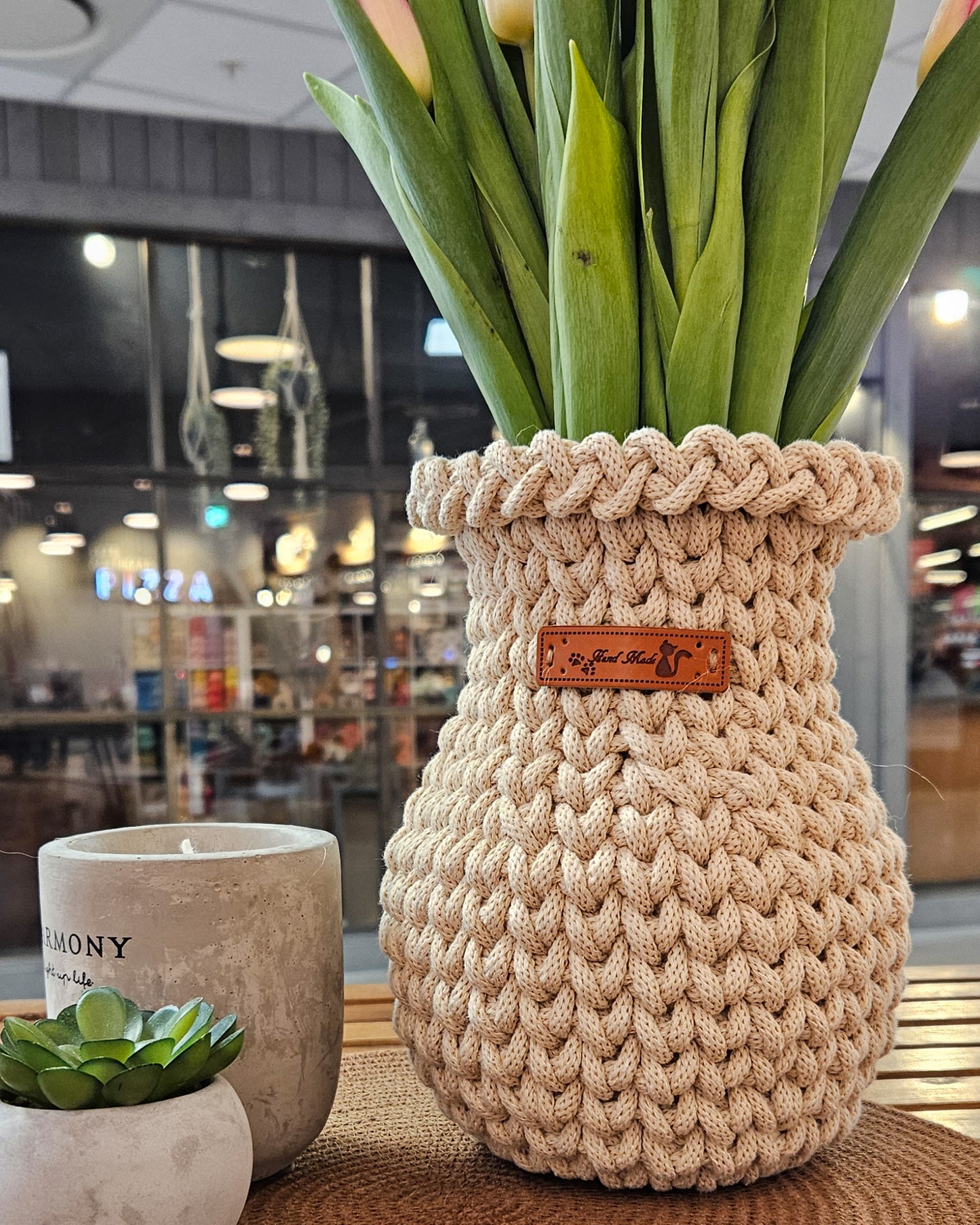Hekleoppskrift "Vase" PDF