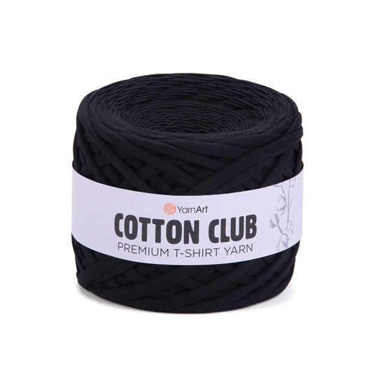 YarnArt Cotton Club- premium stoffgarn 7300 BLACK