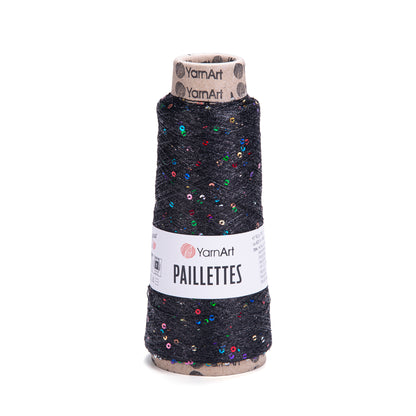 YarnArt Paillettes 8010 SVART