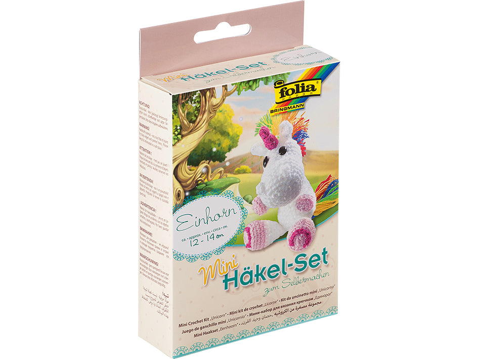 Mini heklesett - ENHJØRNING SITTENDE