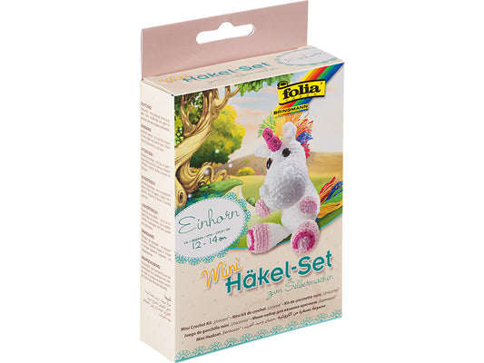 Mini heklesett - ENHJØRNING SITTENDE
