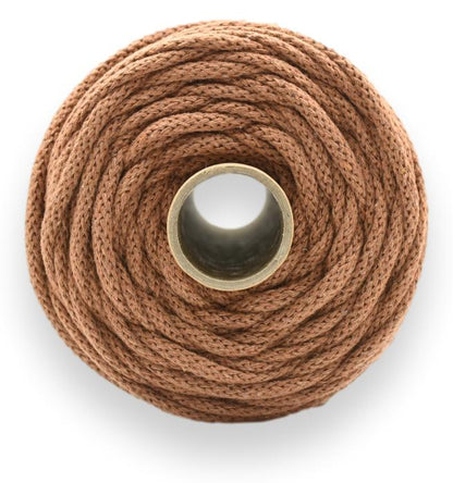 Bomullssnor 5 mm/100m - TOFFEE